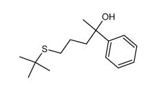 1-methyl-4-(1,1-dimethylethylthio)-1-phenyl-1-butanol结构式