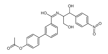 [4-[3-[[1,3-dihydroxy-1-(4-nitrophenyl)propan-2-yl]carbamoyl]phenyl]phenyl] acetate Structure