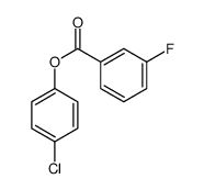 (4-chlorophenyl) 3-fluorobenzoate结构式