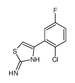 4-(2-chloro-5-fluorophenyl)-1,3-thiazol-2-amine Structure