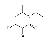 2,3-dibromo-N-ethyl-N-propan-2-ylpropanamide结构式