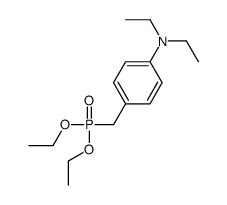 4-(diethoxyphosphorylmethyl)-N,N-diethylaniline结构式