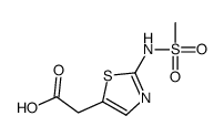 2-[2-(methanesulfonamido)-1,3-thiazol-5-yl]acetic acid Structure
