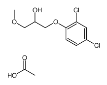 acetic acid,1-(2,4-dichlorophenoxy)-3-methoxypropan-2-ol结构式