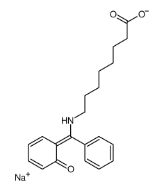 sodium,8-[[(Z)-(6-oxocyclohexa-2,4-dien-1-ylidene)-phenylmethyl]amino]octanoate结构式