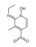 N-ethyl-1-hydroxy-3-methyl-4-nitropyridin-2-imine Structure