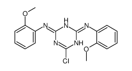 1,3,5-Triazine-2,4-diamine,6-chloro-N,N'-bis(2-methoxyphenyl) Structure