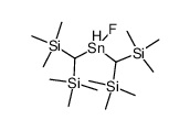 bis[bis(trimethylsilyl)methyl]fluorostannane结构式