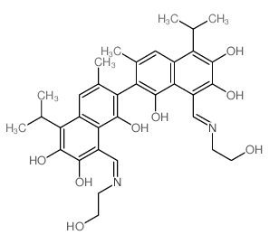 [2,2-Binaphthalene]-1,1,6,6,7,7-hexol, 8, 8-bis[[ (2-hydroxyethyl)imino]methyl]-3,3-dimethyl- 5, 5-bis(1-methylethyl)- picture