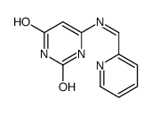 6-(pyridin-2-ylmethylideneamino)-1H-pyrimidine-2,4-dione Structure