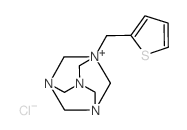 3,5,7-Triaza-1-azoniaadamantane (8CI), 1-(2-thienyl)-, chloride结构式