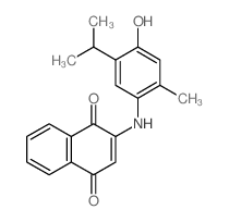 2-[(4-hydroxy-2-methyl-5-propan-2-yl-phenyl)amino]naphthalene-1,4-dione Structure