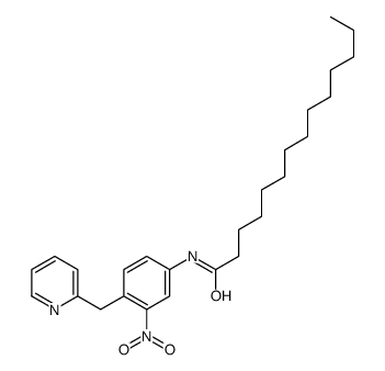 N-[3-nitro-4-(pyridin-2-ylmethyl)phenyl]tetradecanamide结构式