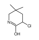 3-chloro-5,5-dimethylpiperidin-2-one Structure