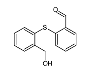 2-[2-(hydroxymethyl)phenyl]sulfanylbenzaldehyde结构式