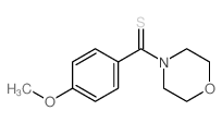 (4-甲氧基苯基)-4-吗啉基-甲硫醇结构式