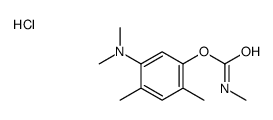 [2,4-dimethyl-5-(methylcarbamoyloxy)phenyl]-dimethylazanium,chloride Structure