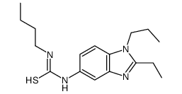 1-butyl-3-(2-ethyl-1-propylbenzimidazol-5-yl)thiourea Structure