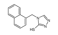 4-(naphthalen-1-ylmethyl)-1H-1,2,4-triazole-5-thione结构式