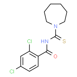 N-(1-azepanylcarbonothioyl)-2,4-dichlorobenzamide Structure