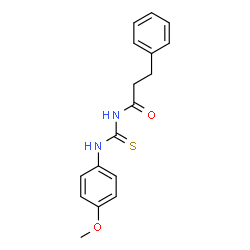N-{[(4-methoxyphenyl)amino]carbonothioyl}-3-phenylpropanamide picture