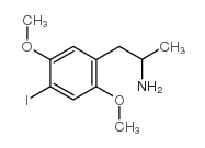 2-(4-iodo-2,5-dimethoxyphenyl)-1-methylethylamine structure