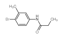 N-(4-bromo-3-methylphenyl)propanamide结构式