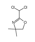 2-(dichloromethyl)-4,4-dimethyl-5H-1,3-oxazole结构式