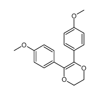 5,6-bis(4-methoxyphenyl)-2,3-dihydro-1,4-dioxine Structure