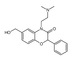 4-(2-dimethylamino-ethyl)-6-hydroxymethyl-2-phenyl-4H-benzo[1,4]oxazin-3-one结构式