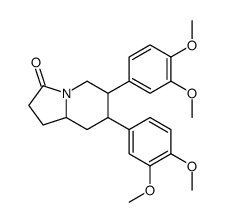 6,7-bis(3,4-dimethoxyphenyl)-2,5,6,7,8,8a-hexahydro-1H-indolizin-3-one结构式