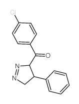 Methanone,(4-chlorophenyl)(4,5-dihydro-4-phenyl-3H-pyrazol-3-yl)- structure