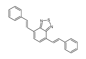 4,7-bis(2-phenylethenyl)-2,1,3-benzothiadiazole结构式