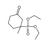 3-diethoxyphosphoryl-3-methylcyclohexan-1-one Structure