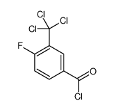 4-fluoro-3-(trichloromethyl)benzoyl chloride结构式