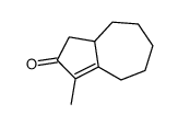 3-methyl-4,5,6,7,8,8a-hexahydro-1H-azulen-2-one结构式