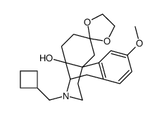 (-)-3-Methoxy Butorphanol 6-Ethylene Ketal结构式