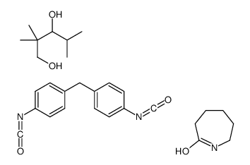 azepan-2-one,1-isocyanato-4-[(4-isocyanatophenyl)methyl]benzene,2,2,4-trimethylpentane-1,3-diol Structure