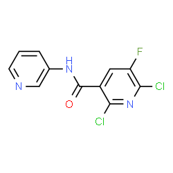 2,6-DICHLORO-5-FLUORO-N-PYRIDIN-3-YLNICOTINAMIDE结构式