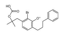 [1-[2-bromo-3-hydroxy-4-(3-phenylpropyl)phenyl]-2-methylpropan-2-yl] carbonate Structure