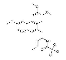 (S,E)-2,2,2-trichloro-N-(1-(3,6,7-trimethoxyphenanthren-9-yl)pent-3-en-2-yl)acetamide结构式