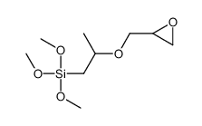 trimethoxy-[2-(oxiran-2-ylmethoxy)propyl]silane Structure