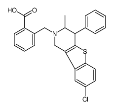 2-[(8-chloro-3-methyl-4-phenyl-3,4-dihydro-1H-[1]benzothiolo[3,2-c]pyridin-2-yl)methyl]benzoic acid Structure