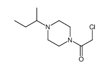 Piperazine, 1-(chloroacetyl)-4-(1-methylpropyl)- (9CI)结构式