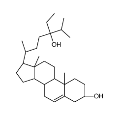 (3S,8S,9S,10R,13R,14S,17R)-17-[(2R,5S)-5-ethyl-5-hydroxy-6-methylheptan-2-yl]-10,13-dimethyl-2,3,4,7,8,9,11,12,14,15,16,17-dodecahydro-1H-cyclopenta[a]phenanthren-3-ol结构式
