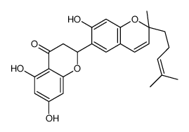 5,7,7'-Trihydroxy-2'-methyl-2'-(4-methyl-3-pentenyl)-2,6'-bi[2H-1-benzopyran]-4(3H)-one结构式