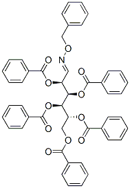 2-O,3-O,4-O,5-O,6-O-Pentabenzoyl-D-glucose O-benzyl oxime结构式