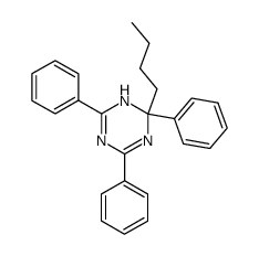 2-n-butyl-1,2-dihydro-2,4,6-triphenyl-1,3,5-triazine Structure