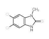 5,6-dichloro-3-methyl-1H-benzimidazole-2-thione Structure