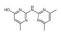 2-[(4,6-dimethylpyrimidin-2-yl)amino]-6-methyl-1H-pyrimidin-4-one Structure